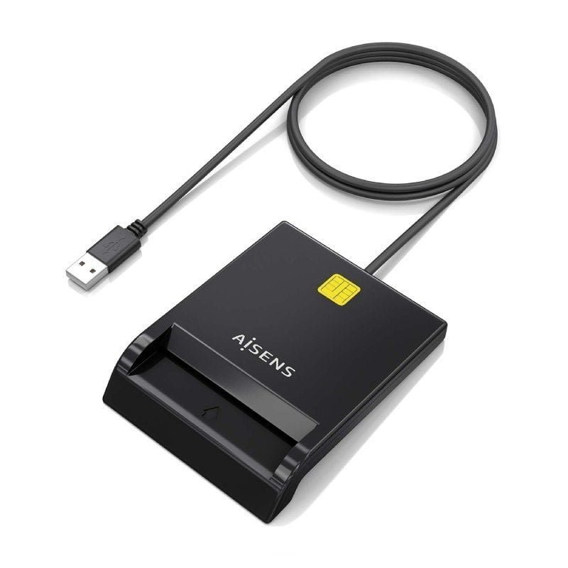 Lector de DNI y Tarjetas Aisens ASCR-SN06-BK/ Negro - изображение 2