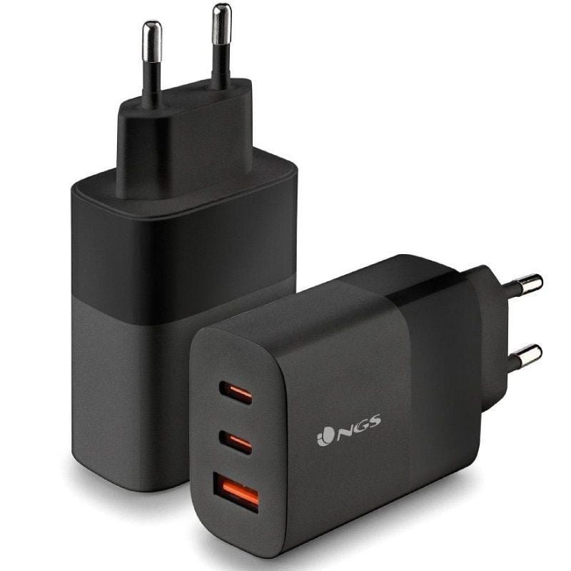 Cargador de Pared GaN NGS Bud 65W/ 2xUSB Tipo-C/ 1xUSB/ 65W - изображение 4