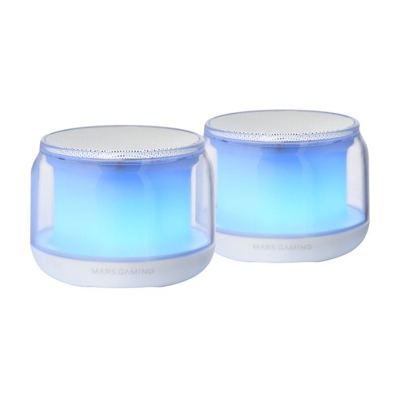 Altavoces con Bluetooth Mars Gaming MS-AURA/ 15W/ 2.0/ Blancos - изображение 3