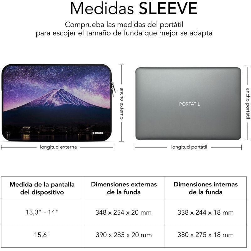 Funda Subblim Trendy Sleeve Neo Mountain para Portátiles hasta 15.6" - изображение 3