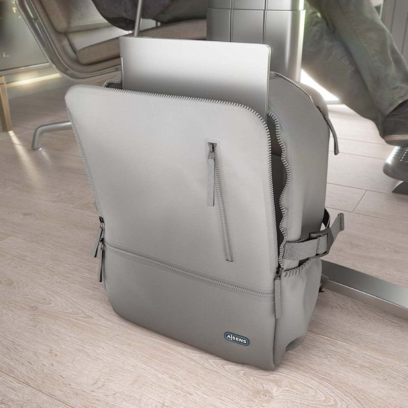Mochila Aisens ASBG-BP087-GR para Portátiles hasta 15.6"/ Impermeable/ Gris - изображение 5