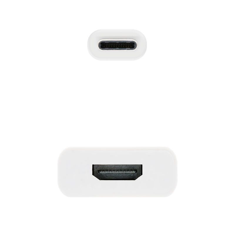 Conversor Nanocable 10.16.4102/ USB Tipo-C Macho - HDMI Hembra/ 15cm/ Blanco - изображение 2