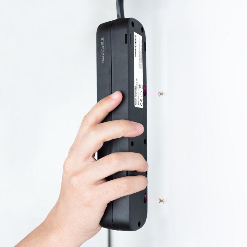 Regleta Nanocable 10.38.0003-NS-BK/ 3 Tomas de Corriente/ Cable 1.4m/ Negra - изображение 5