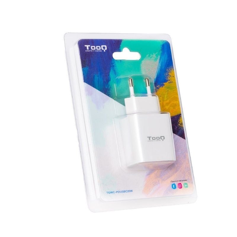 Cargador de Pared TooQ TQWC-PDUSBC20W/ 1xUSB Tipo-C/ 20W - изображение 3