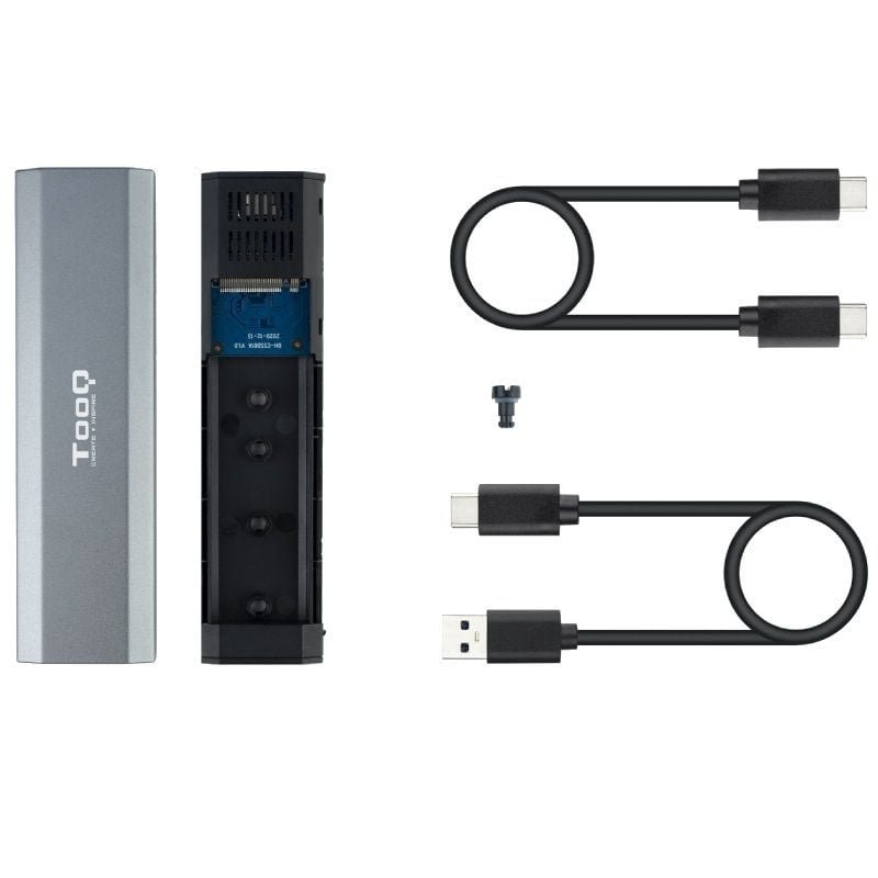 Caja Externa para Disco SSD M.2 NVMe TooQ TQE-2223G/ USB 3.2/ Sin tornillos - изображение 2
