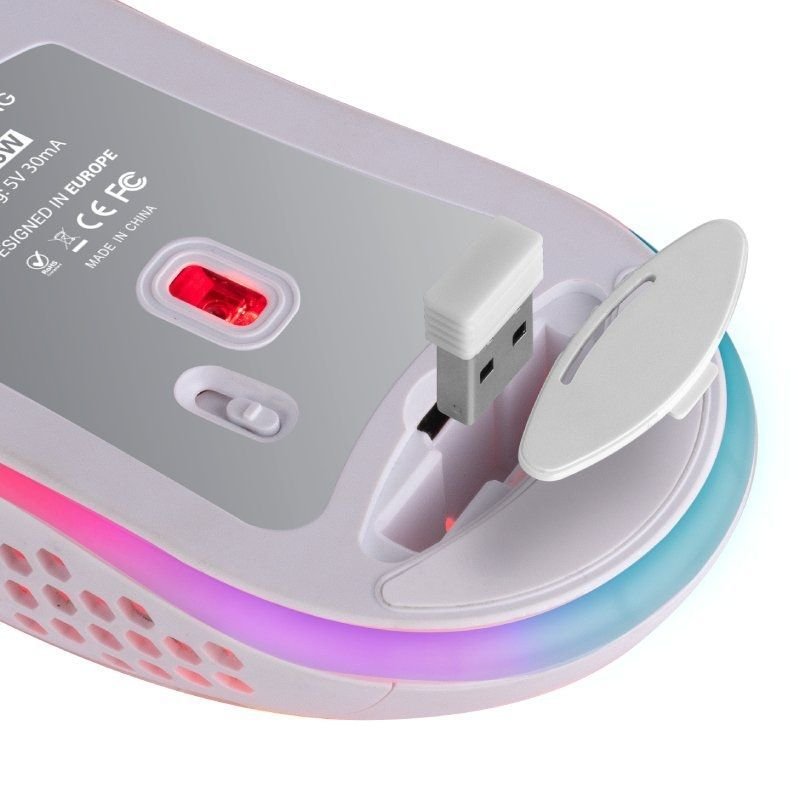 Ratón Gaming Inalámbrico Mars Gaming MMW3W/ Batería recargable/ Hasta 3200 DPI/ Blanco - изображение 4