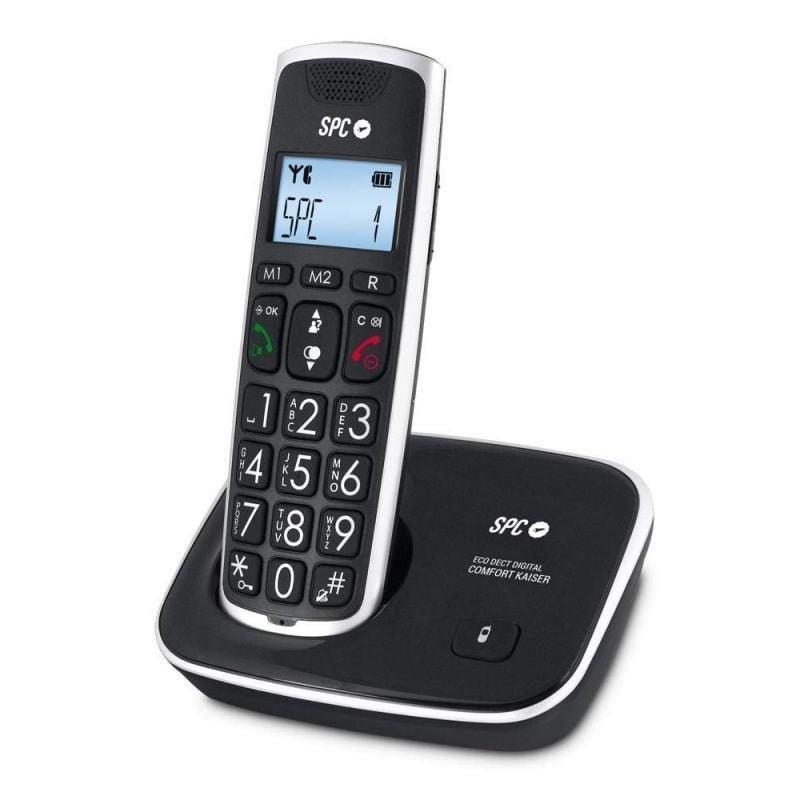 Teléfono Inalámbrico SPC Comfort Kaiser 7609N/ Pack DUO/ Negro - изображение 2