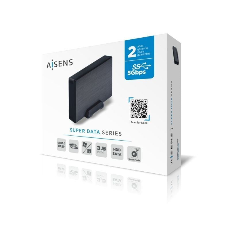 Caja Externa para Disco Duro de 3.5" Aisens ASE-3530B/ USB 3.1 - изображение 3
