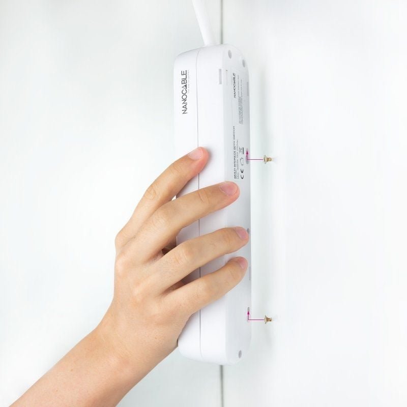 Regleta Nanocable 10.37.0004-NS/ 4 Tomas de Corriente/ Cable 1.4m/ Blanca - изображение 4