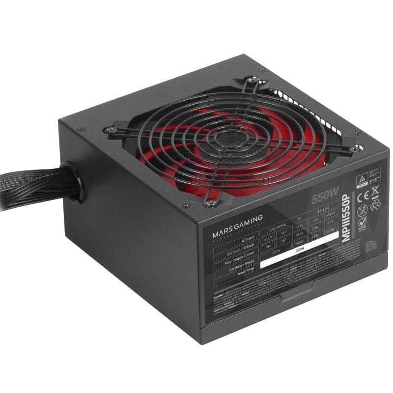 Fuente de Alimentación Mars Gaming MPIII550P/ 550W/ Ventilador 12cm - изображение 3