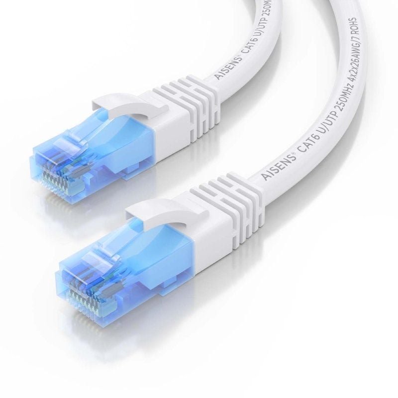 Cable de Red RJ45 AWG26 CCA UTP Aisen A135-0825 Cat.6/ 7.5m/ Blanco - изображение 3