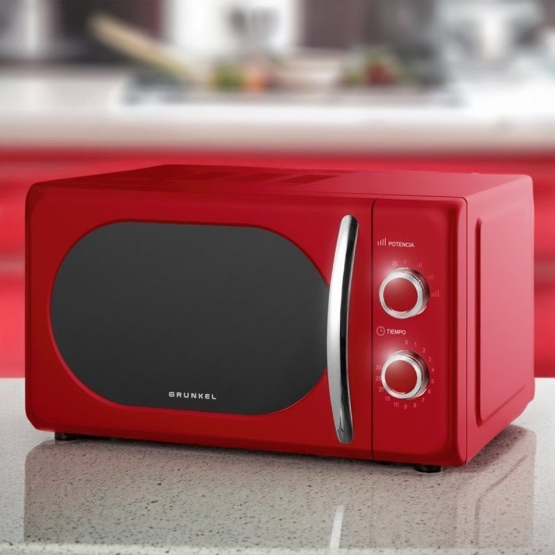 Microondas Grunkel Vintage MW-20ROJO/ 700W/ Capacidad 20L/ Rojo - изображение 2