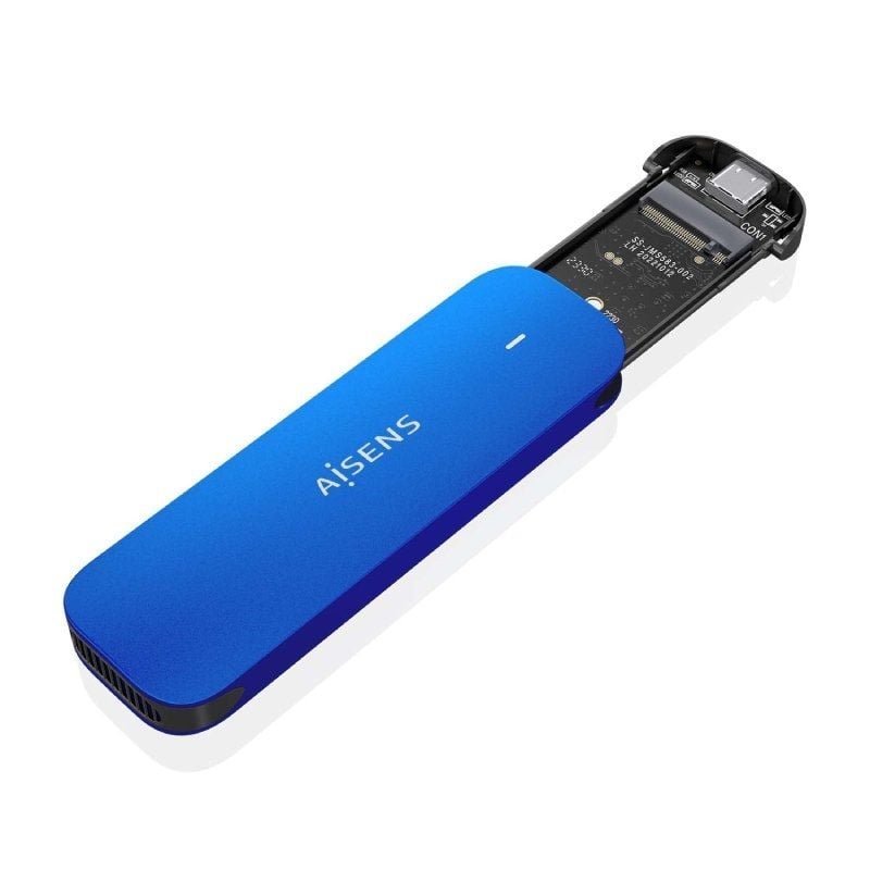 Caja Externa para Disco SSD M.2 NVMe Aisens ASM2-026BLU/ USB 3.2/ Sin tornillos - изображение 2