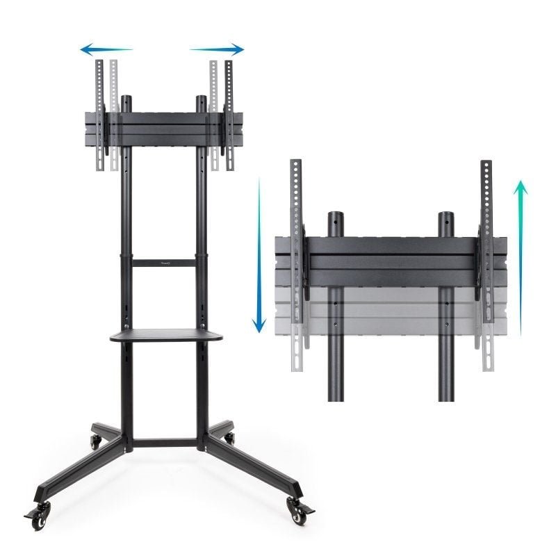 Soporte de Suelo Inclinable con Ruedas TooQ FS1170M-B para TV de 37-70"/ hasta 50kg - изображение 2