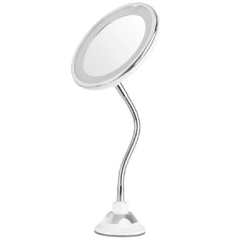 Espejo Cosmético de Pared con Luz Orbegozo ESP 1020/ Telescópico/ Ø17cm - изображение 2