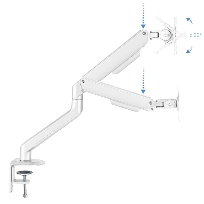 Soporte de Mesa para Monitor TooQ DB4032TNR-W/ Giratorio/ Inclinable/ hasta 9kg - изображение 2
