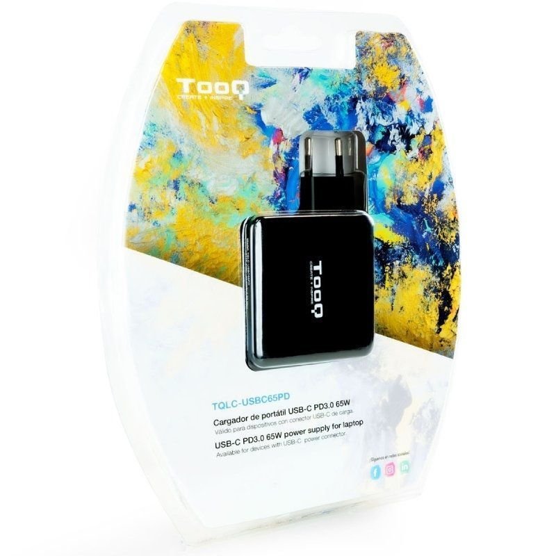 Cargador de Portátil TooQ TQLC-USBC65PD USB Tipo-C/ 65W/ Automático/ Voltaje 5-20V - изображение 5