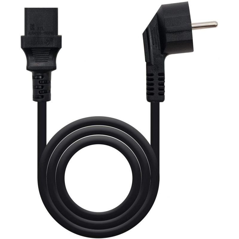 Cable Alimentación Nanocable 10.22.0102/ Schuko Macho - C13 Hembra/ 1.5m/ Negro - изображение 2