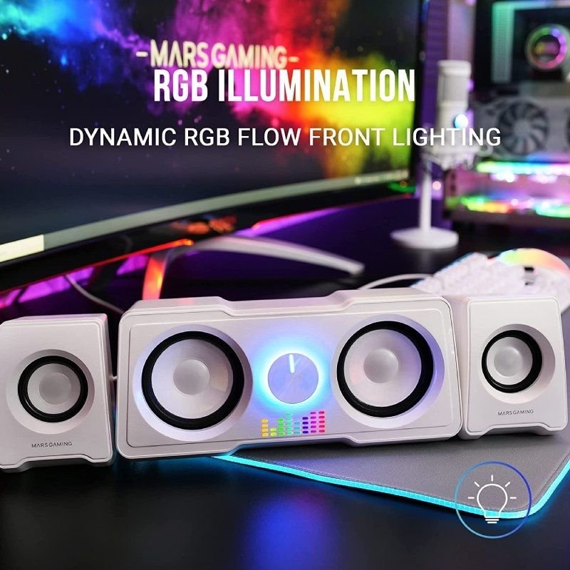 Altavoces Mars Gaming MS22W/ 35W/ 2.2/ Blancos - изображение 3