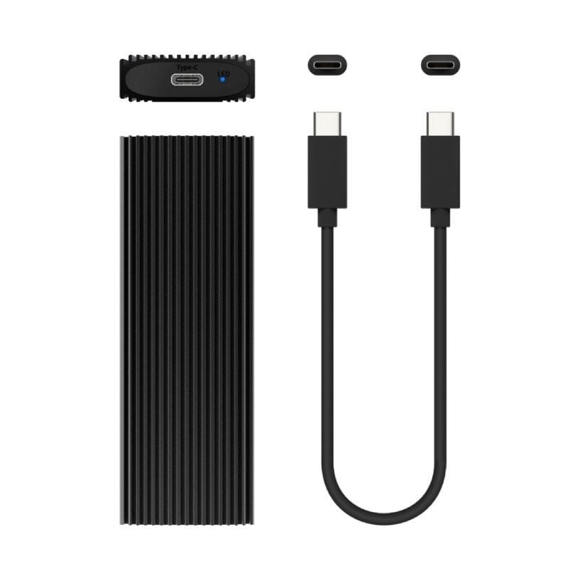Caja Externa para Disco SSD M.2 NVMe Aisens ASM2-022B/ USB 3.2/ Sin tornillos - изображение 4