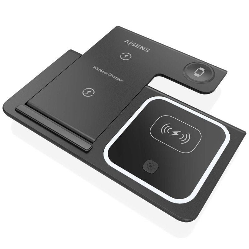 Base de carga Inalámbrica Aisens ASCH-15W3WC043-BK/ 15W - изображение 2