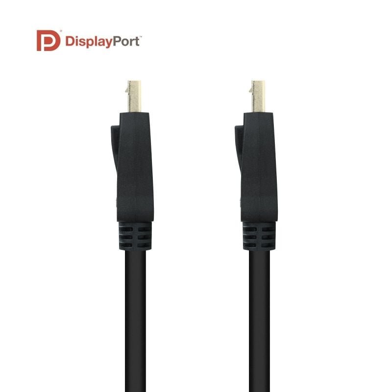 Cable Displayport 1.4 8K Nanocable 10.15.2501/ Displayport Macho - Displayport Macho/ 1m/ Certificado/ Negro - изображение 4
