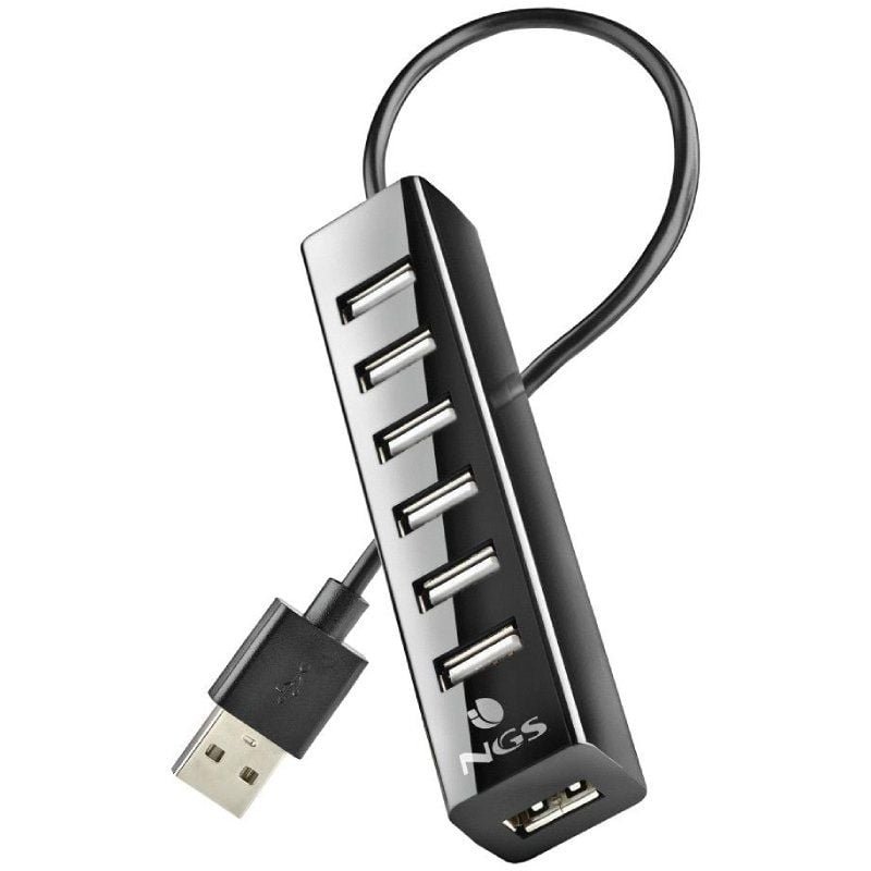 Hub USB 2.0 con Alimentación Externa NGS IHUB7 Tiny/ 7xUSB - изображение 2