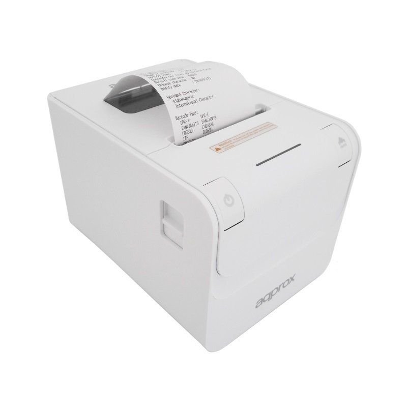 Impresora de Tickets Approx appPOS80AMUSEWH/ Térmica/ Ancho papel 80mm/ USB-RS232-Ethernet/ Blanca - изображение 2