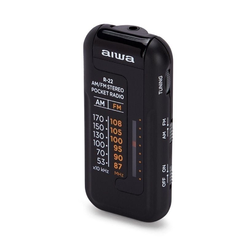 Radio Portátil Aiwa R-22BK/ con Batería/ a Pilas/ Negra - изображение 4