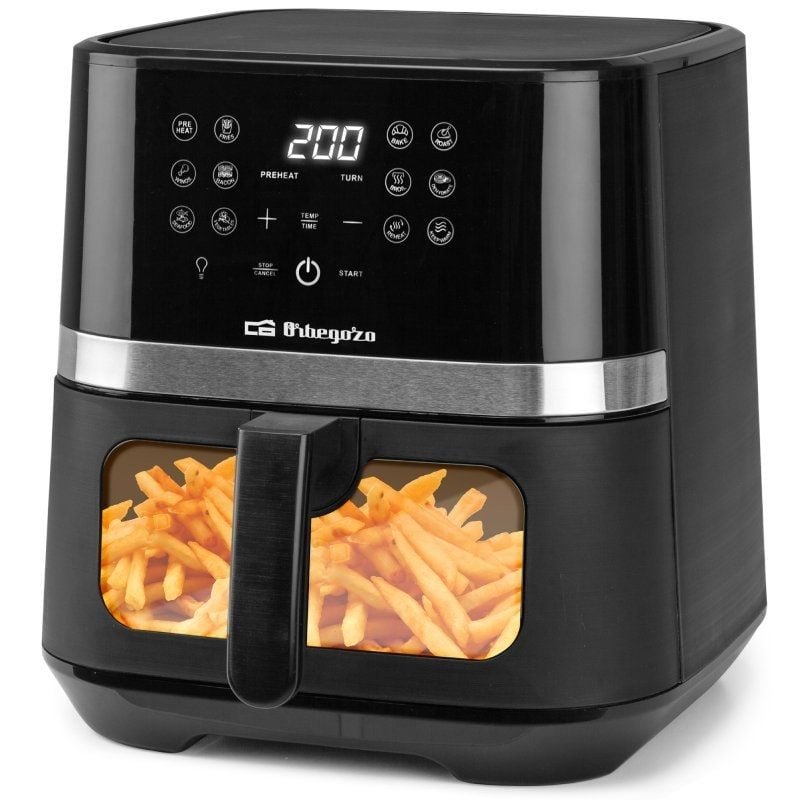 Freidora por Aire Airfryer / Sin Aceite Orbegozo FDR 68/ 1800W/ Capacidad 6.5L - изображение 2