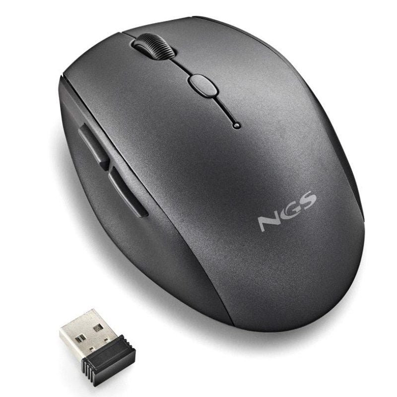 Ratón Inalámbrico NGS Bee Black/ Hasta 1600 DPI - изображение 3
