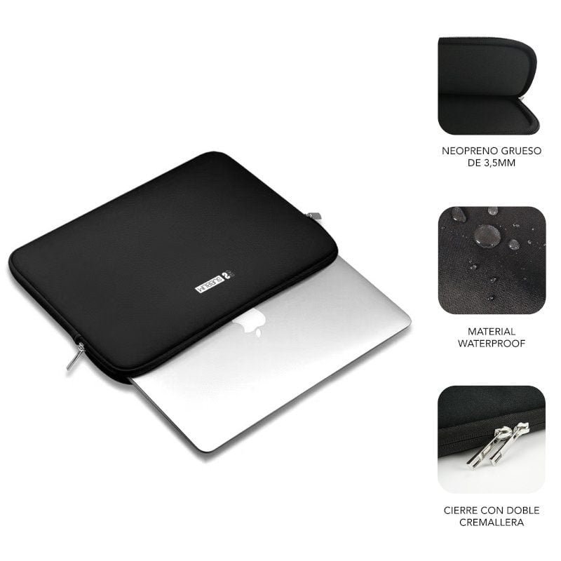 Funda Subblim Business Laptop Sleeve Neoprene para Portátiles 13.3"-14"/ Negra - изображение 3