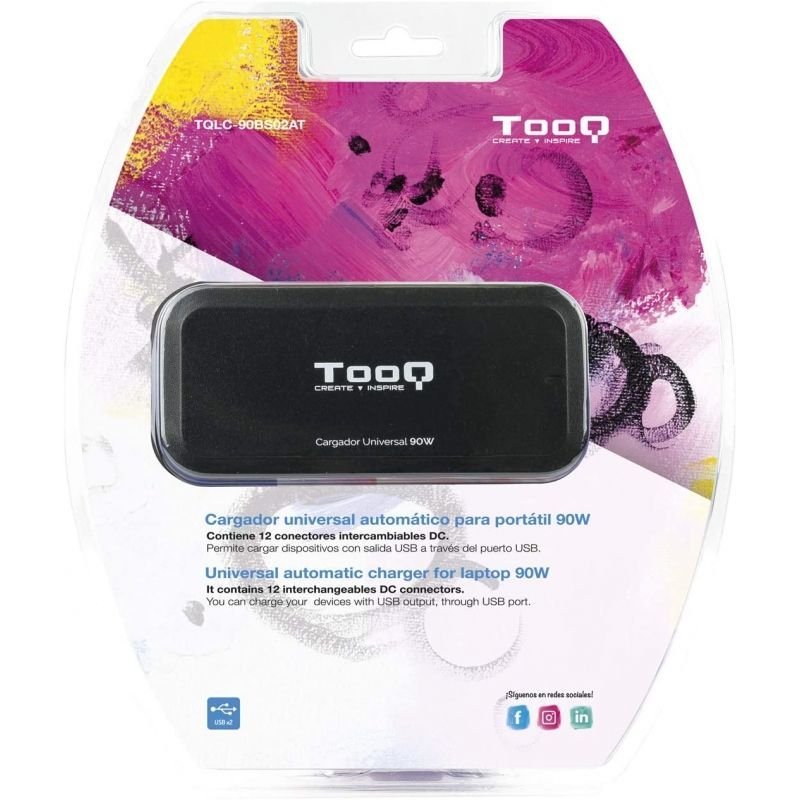 Cargador de Portátil TooQ TQLC-90BS02AT/ 90W/ Automático/ 12 Conectores/ Voltaje 12-20V/ 1 USB - изображение 5