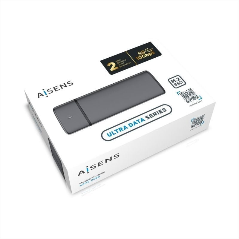 Caja Externa para Disco SSD M.2 SATA/NVMe Aisens ASM2-002G/ USB 3.1/ Sin tornillos - изображение 5