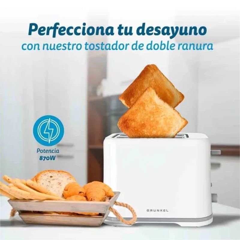 Tostador Grunkel TSB-EASYTOAST/ 870W/ Blanco - изображение 5