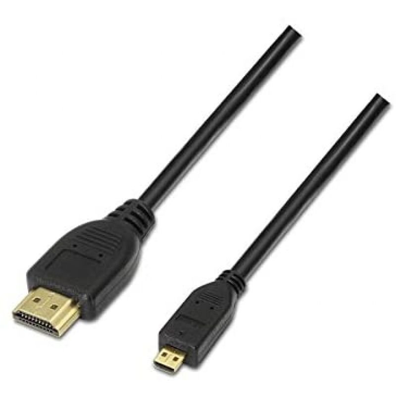 Cable Micro HDMI Nanocable 10.15.3501/ HDMI Macho - Micro HDMI Macho/ 0.8m/ Negro - изображение 4