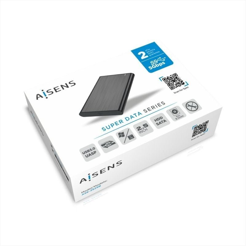 Caja Externa para Disco Duro de 2.5" Aisens ASE-2525B/ USB 3.1/ Sin tornillos - изображение 4