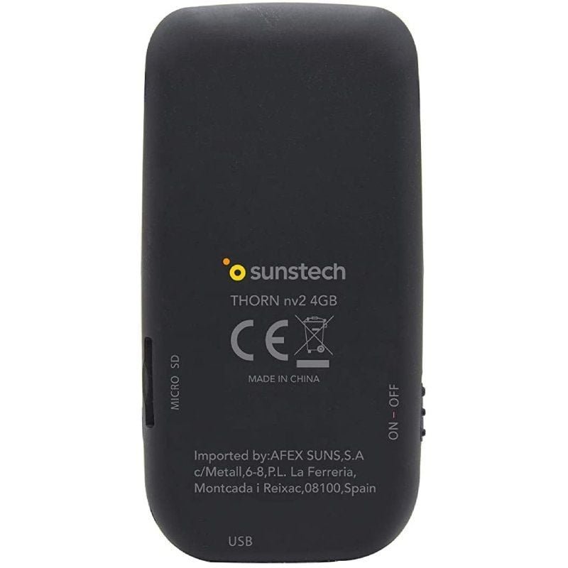 Reproductor MP4 Sunstech Thorn/ 4GB/ Pantalla 1.8"/ Radio FM/ Negro - изображение 2