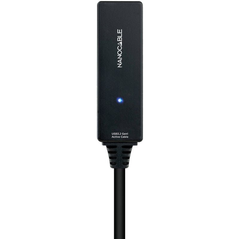 Cable Alargador USB Tipo-C 3.2 con Amplificador Nanocable 10.01.1311/ USB Tipo-C Macho - USB Tipo-C Hembra/ 5m/ Negro - изображение 3