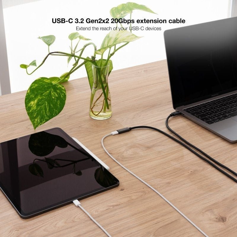 Cable Alargador USB 3.2 Nanocable 10.01.4402/ USB Tipo-C Macho - USB Tipo-C Hembra/ 2m/ Negro - изображение 5