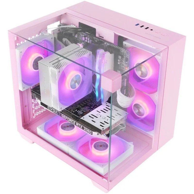 Caja Gaming Semitorre Mars Gaming MC-VISIONM/ Rosa - изображение 2