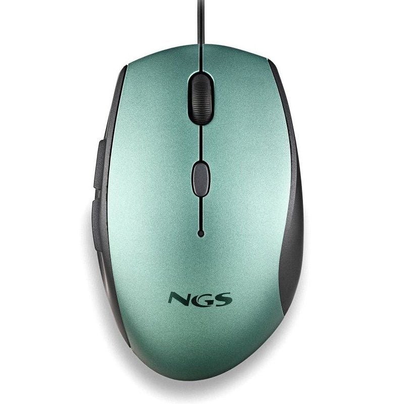 Ratón Ergonómico NGS Moth Ice/ Hasta 1600 DPI/ Verde Hielo - изображение 3