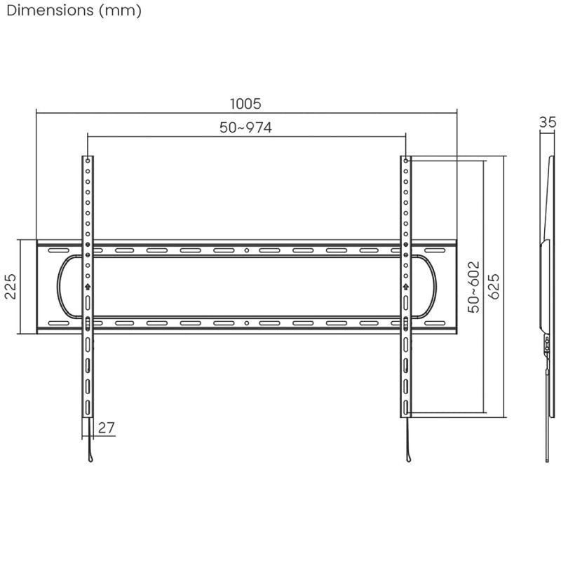 Soporte de Pared Aisens WT120F-293 para TV de 60-120"/ hasta 160kg - изображение 4