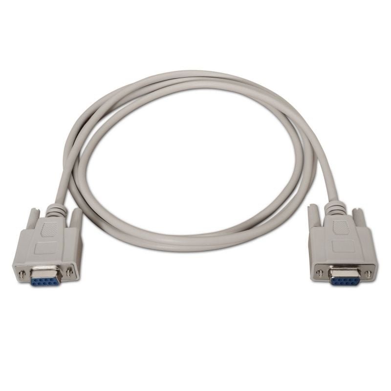 Cable Serie NULL Modem Aisens A112-0067/ DB9 Hembra - DB9 Hembra/ Hasta 0.15W/ 1.6Mbps/ 1.8m/ Beige - изображение 2