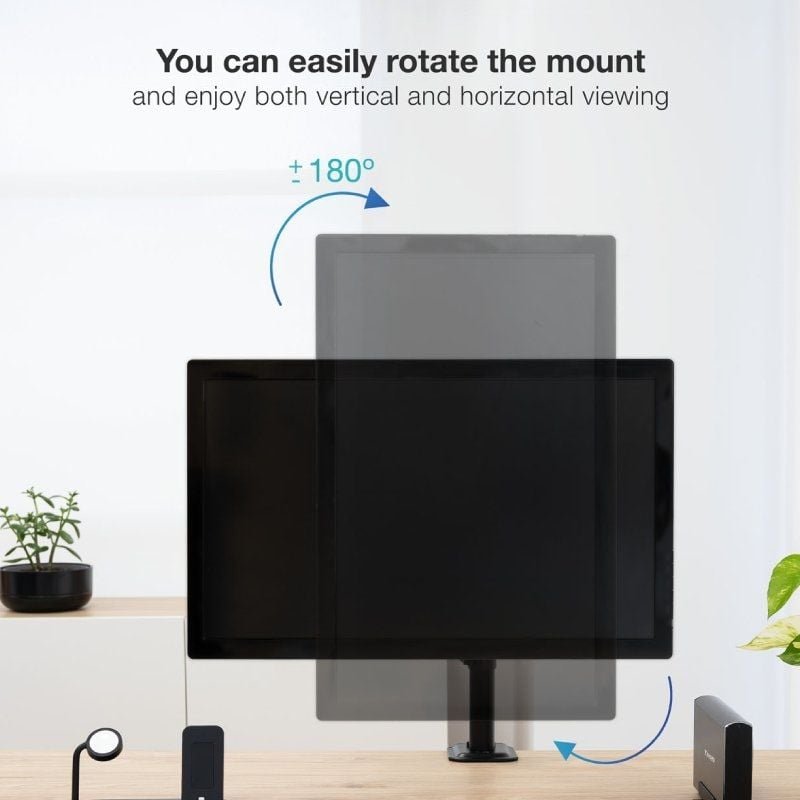 Soporte de Mesa para Monitor TooQ DB1801TN-B/ Giratorio/ Inclinable/ hasta 8kg - изображение 4