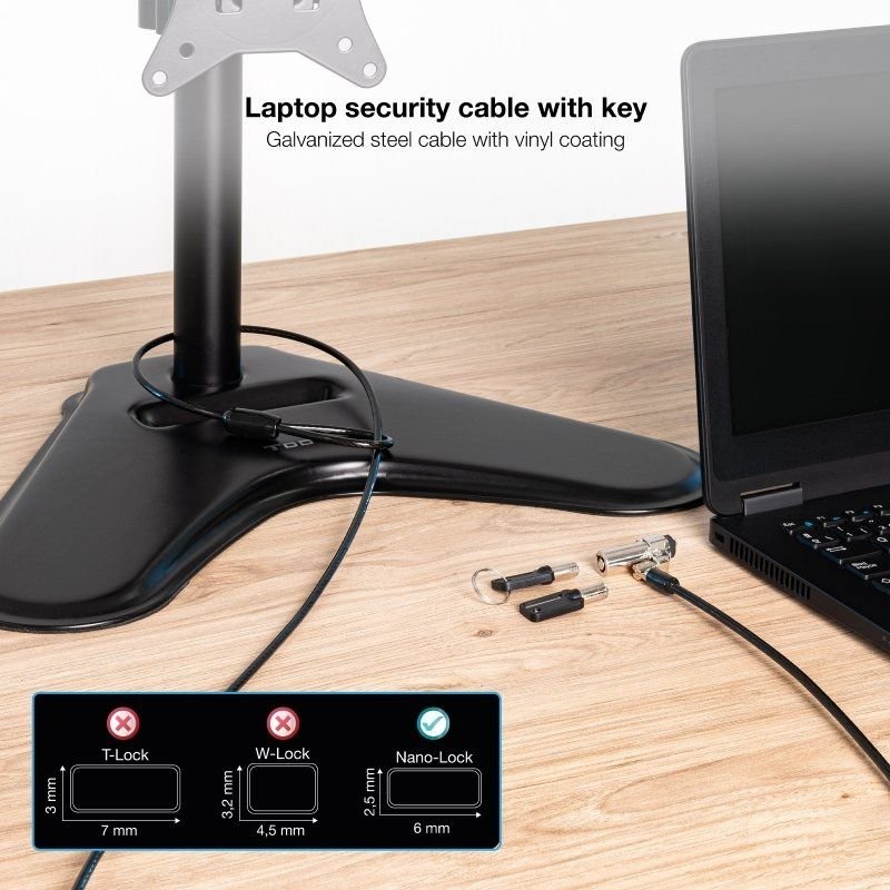 Cable de Seguridad Tipo NANO para Portátiles TooQ TQCLKC0045-G/ 1.5m - изображение 5