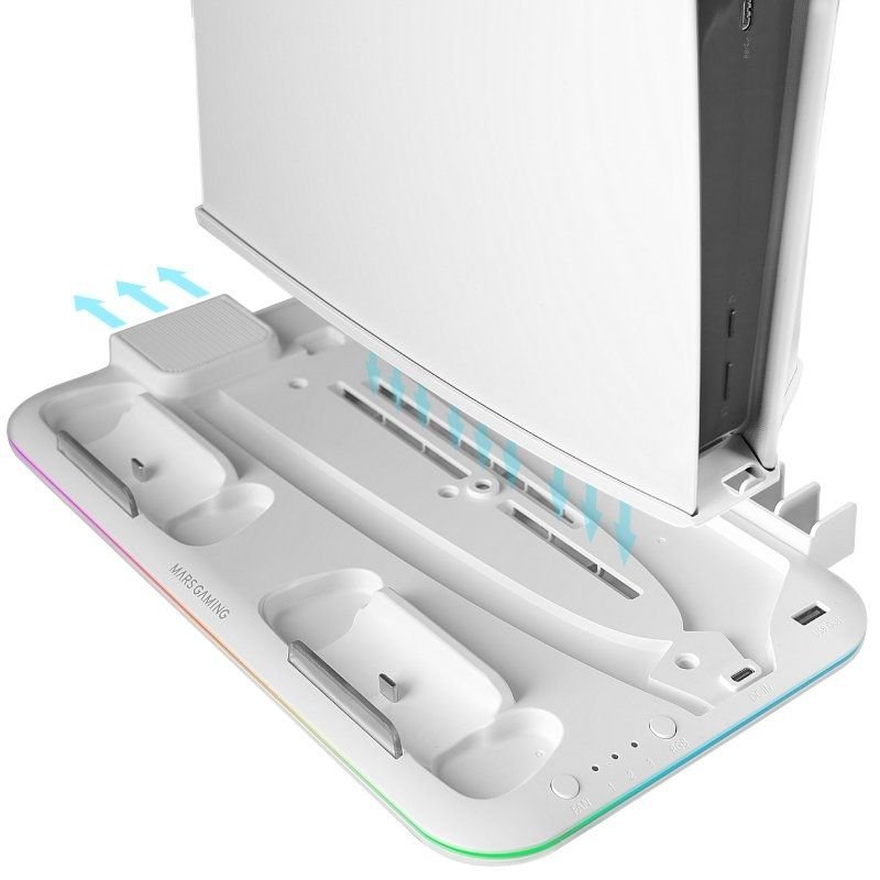 Soporte Multifunción RGB para PS5 Mars Gaming MPS5-B2/ Blanco - изображение 3