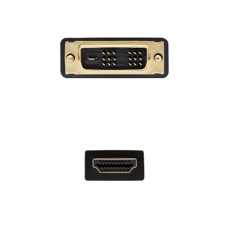 Cable HDMI Nanocable 10.15.0502/ DVI Macho - HDMI Macho/ 1.8m/ Negro - изображение 2