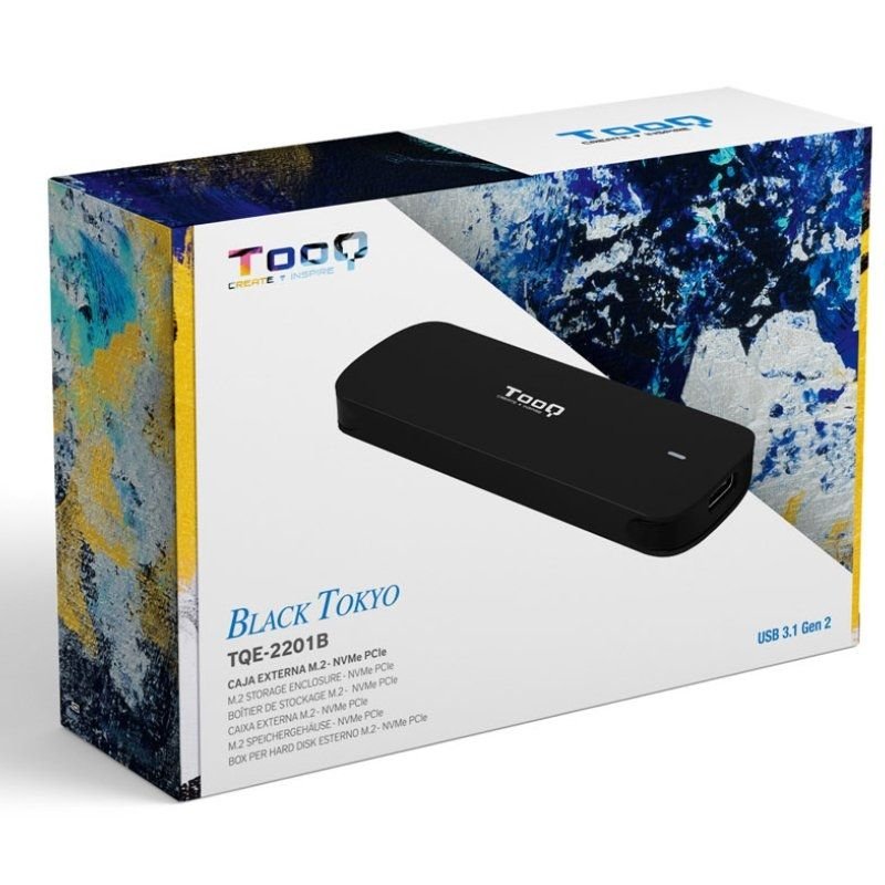 Caja Externa para Disco SSD M.2 NVMe TooQ TQE-2201B/ USB 3.1 Gen2/ Sin tornillos - изображение 5