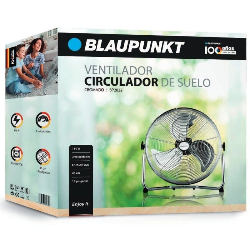 Ventilador de Suelo Blaupunkt Industrial BP2022/ 110W/ 3 Aspas 46cm/ 3 velocidades - изображение 2